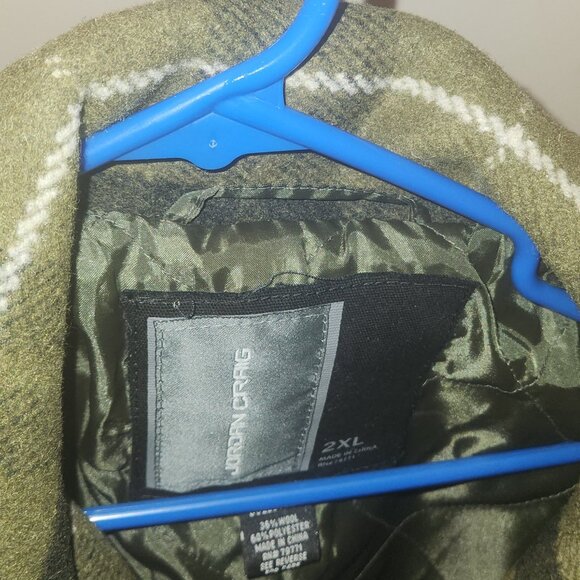 Jordan Craig Olive/Black Pea Coat - Picture 5 of 10